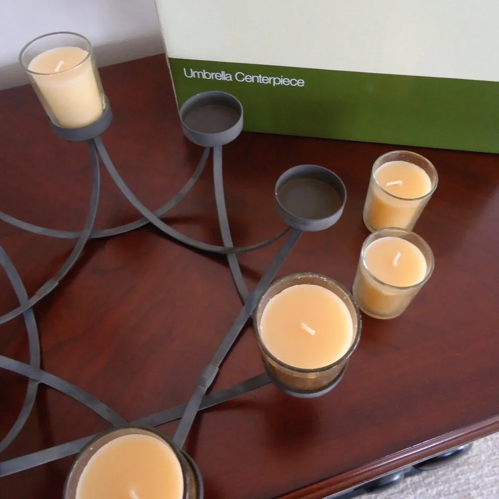Crate & Barrel Patio Umbrella Centerpiece Candle Holder